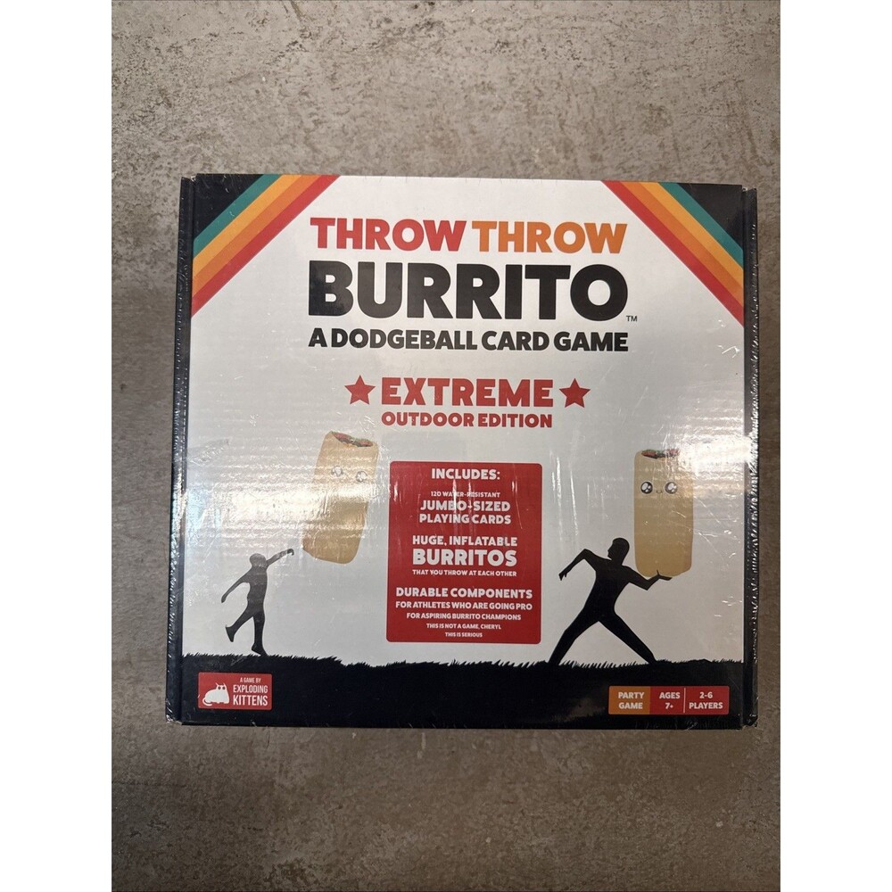 BRAND NEW! Throw Throw Burrito (A Dodgeball Card Game): Extreme Outdoor Edition.